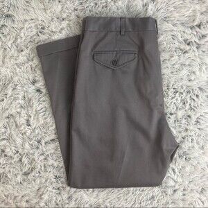 Land's End Men's Grey Pleated Dress Slacks Size 36R